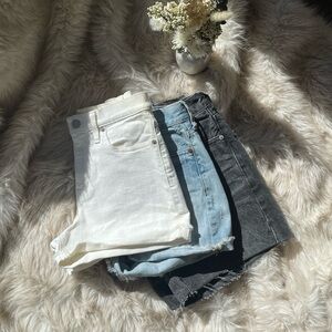 Madewell White Denim Shorts